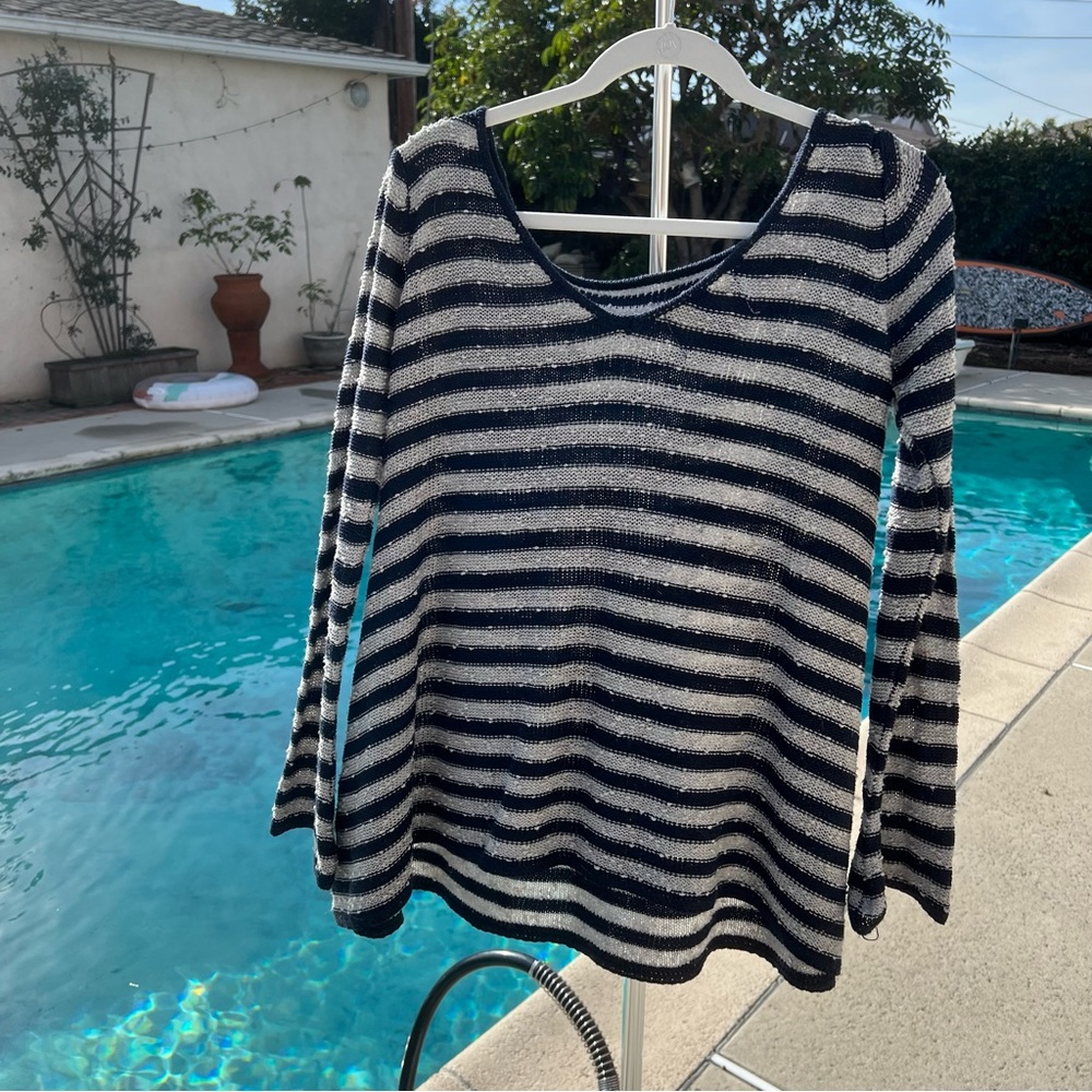 Lovemarks striped swing sweater.